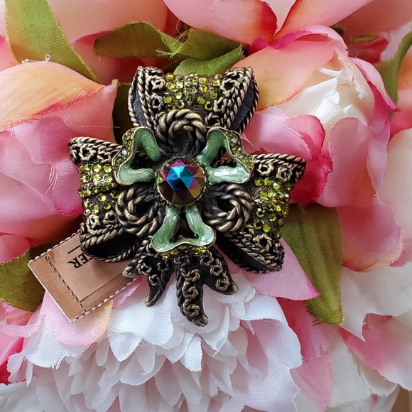 NWT Jay Strongwater Vintage Bow Brooch - Picture 5 of 5